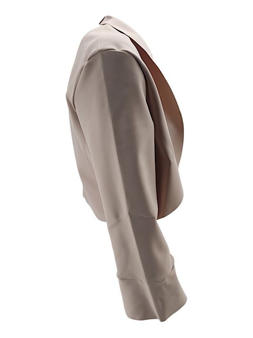 Women's shoulder cover in beige jersey Chiara Boni La petit robe | ABCMATIVEL66002
